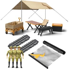 1:12 Outdoor Camping Set for RC Car DIY Modification Scene Decoration, 13Pcs Mini Figures for RC Vehicles Crawler Trucks Accessories in Saudi Arabia