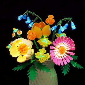 LED Light Kit for Lego 10347 Petite Sunny Bouquet, Lighting Compatible with The Botanical Petite Sunny Bouquet- Home Decor, Creative Building Gift for Adults- Not Include Lego Set in Saudi Arabia