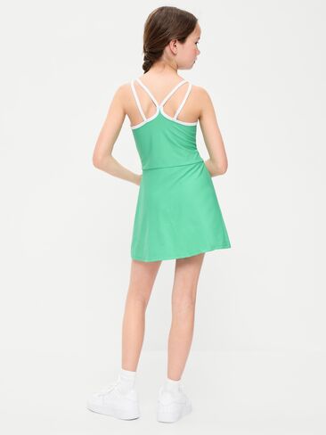 Old Navy PowerSoft Cami Athletic Dress for Girls - Chrysolite in Kuwait