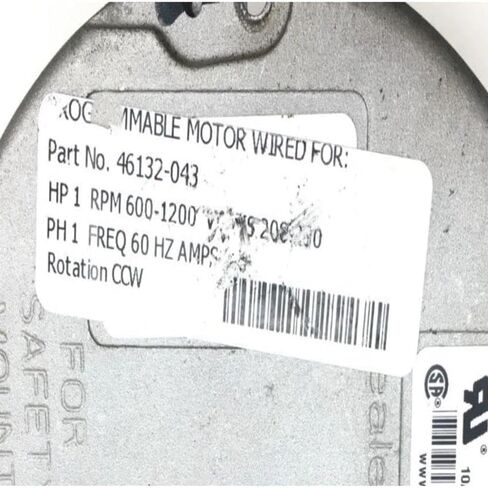 بديل لـ GE X13 ECM FM17 230VAC 1HP لـ p/n 46132-043 CCW LE rot. الوحدة المستخدمة فقط #Z233#مستعملة #تم اختبارها in Kuwait