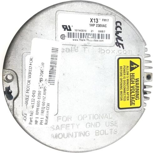 بديل لـ GE X13 ECM FM17 230VAC 1HP لـ p/n 46132-043 CCW LE rot. الوحدة المستخدمة فقط #Z233#مستعملة #تم اختبارها in Kuwait