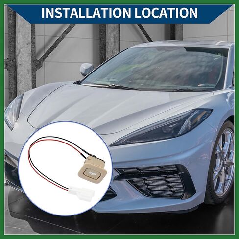 Motoforti No.935552H0004W غطاء صندوق السيارة، قفل زر الضغط، مفتاح مقبض لسيارة Hyundai Elantra 2007-2010 / مفتاح الإصدار الخلفي / متين / قطعة واحدة بيج طويل الأمد in Kuwait