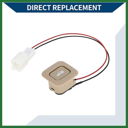 Motoforti No.935552H0004W غطاء صندوق السيارة، قفل زر الضغط، مفتاح مقبض لسيارة Hyundai Elantra 2007-2010 / مفتاح الإصدار الخلفي / متين / قطعة واحدة بيج طويل الأمد in Kuwait