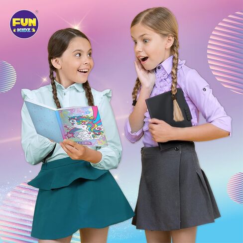 مجموعة مجلة يونيكورن للفتيات من سن 6 إلى 12 سنة، مجموعة سجل القصاصات من FunKidz للمراهقين، مجموعة مذكرات لأنشطة الفتيات، هدايا إبداعية in Kuwait