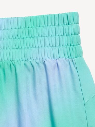 Old Navy High-Waisted Dolphin-Hem Run Shorts for Girls - Blue Ombré in Kuwait