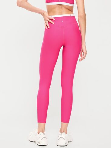 Old Navy Extra-High Waisted PowerSoft Boundless 7/8 Pocket Leggings – No Front Seam - Dragonfruit in Kuwait