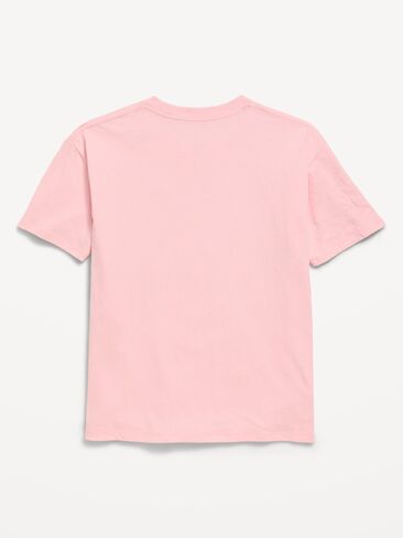 تي شيرت برسومات كبيرة الحجم للفتيات من Old Navy Hello Kitty® - وردي سماوي in Kuwait
