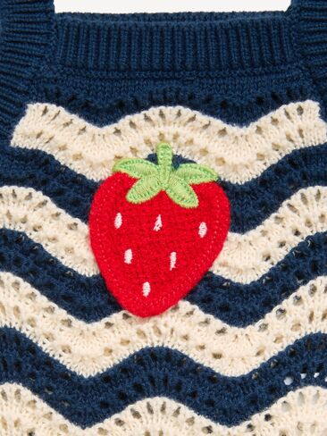 Old Navy Sleeveless Striped Sweater-Knit Top and Shorts Set for Baby - Navy Stripe in Kuwait