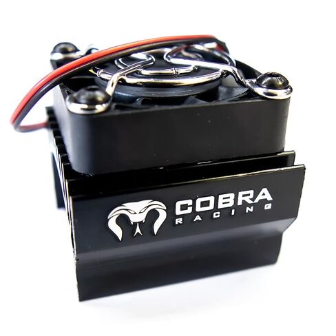 مروحة تبريد المحرك السوداء من Cobra Racing تناسب موديلات 1/10 و1/8 - 4x4 / 4WD Slash وRustler وStampede وSledge وARRMA وHPI وLOSI وماي أخرى! in Kuwait