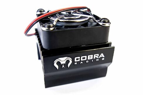 مروحة تبريد المحرك السوداء من Cobra Racing تناسب موديلات 1/10 و1/8 - 4x4 / 4WD Slash وRustler وStampede وSledge وARRMA وHPI وLOSI وماي أخرى! in Kuwait