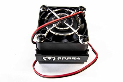 مروحة تبريد المحرك السوداء من Cobra Racing تناسب موديلات 1/10 و1/8 - 4x4 / 4WD Slash وRustler وStampede وSledge وARRMA وHPI وLOSI وماي أخرى! in Kuwait