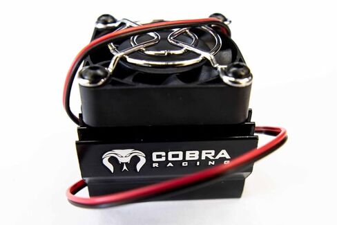 مروحة تبريد المحرك السوداء من Cobra Racing تناسب موديلات 1/10 و1/8 - 4x4 / 4WD Slash وRustler وStampede وSledge وARRMA وHPI وLOSI وماي أخرى! in Kuwait