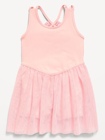 Old Navy Sleeveless Heart-Back Tutu Dress for Toddler Girls - Pink Sky in Kuwait
