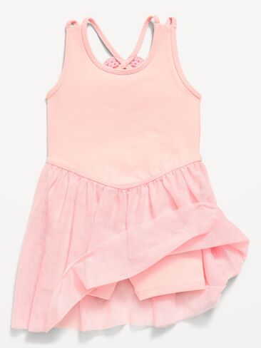 Old Navy Sleeveless Heart-Back Tutu Dress for Toddler Girls - Pink Sky in Kuwait