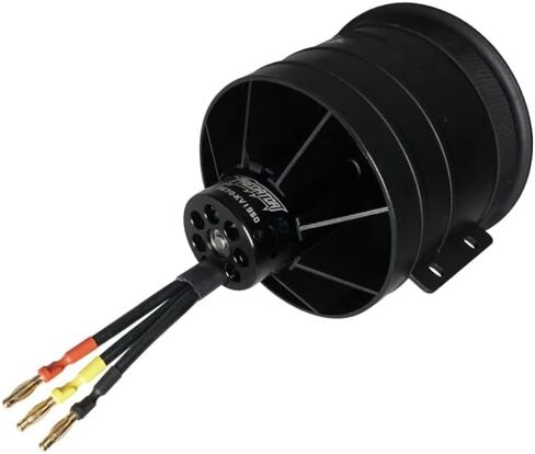 FMS 90 مللي متر 12 شفرات مروحة أنبوبية EDF مع محرك 3670 KV1950 نظام الطاقة النفاثة 6S التوجه 2620 جرام لطائرة RC نموذج طائرة in Kuwait