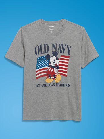 Old Navy Old Navy x Disney Mickey Mouse Logo-Graphic T-Shirt for Adults - Mickey Mouse in Kuwait