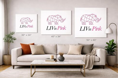 LIVinPink Soaring Gallery Canvas - مغامرة جبلية ورقية مغلفة بالفنون الجميلة مع الواقع المعزز | مقاسات متعددة خشب طبيعي 50"x40" in Kuwait