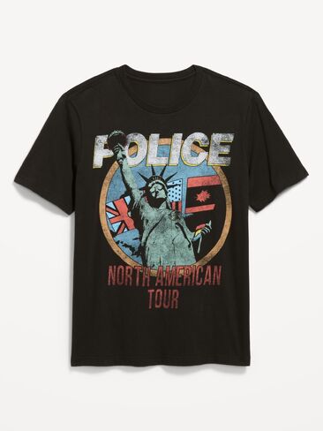 تي شيرت Old Navy The Police™ - شرارة سوداء in Kuwait