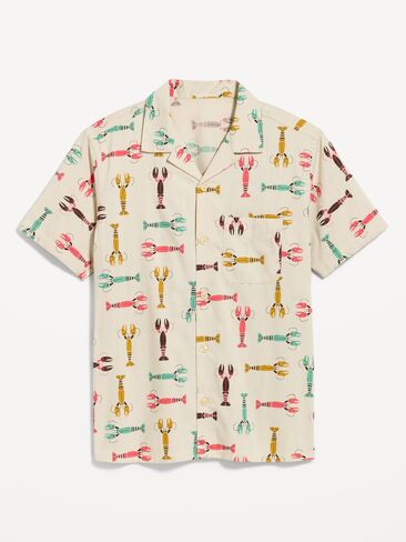 Old Navy Short-Sleeve Camp Shirt - Lobster in Kuwait