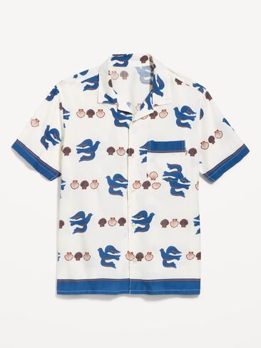 Old Navy Short-Sleeve Camp Shirt - Blue Dove in Kuwait