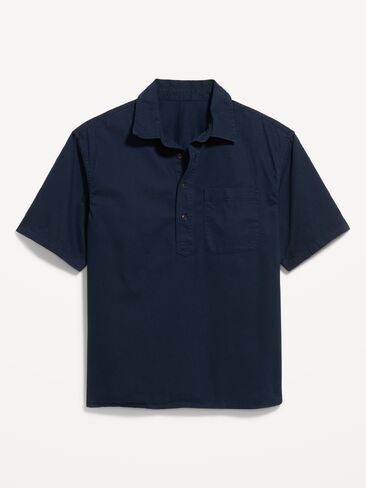 قميص عمل Popover فضفاض من Old Navy - باللون البحري in Kuwait