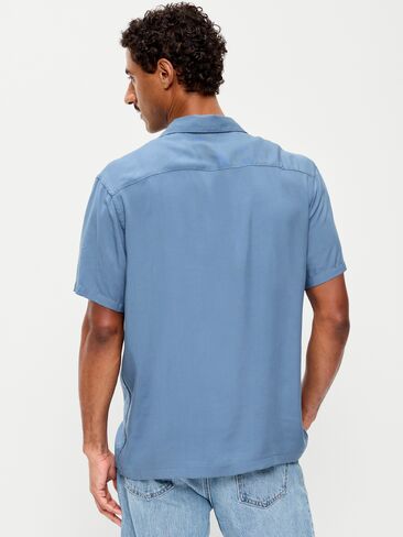 Old Navy Short-Sleeve Camp Shirt - Moonlight Ocean in Kuwait