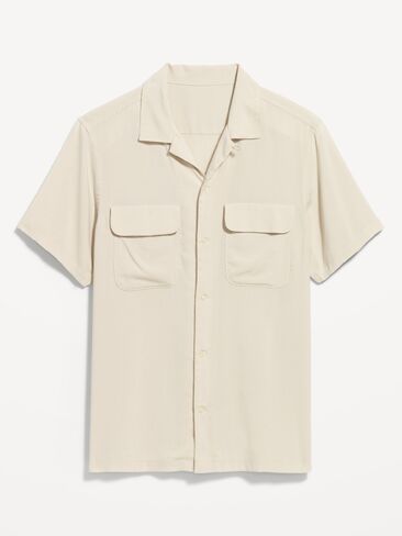 Old Navy Short-Sleeve Camp Shirt - Wish Bone in Kuwait