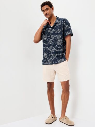 Old Navy Short-Sleeve Camp Shirt - Blue Bandana in Kuwait