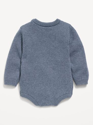Old Navy Long-Sleeve Sweater-Knit One-Piece Romper for Baby - USA Flag in Kuwait