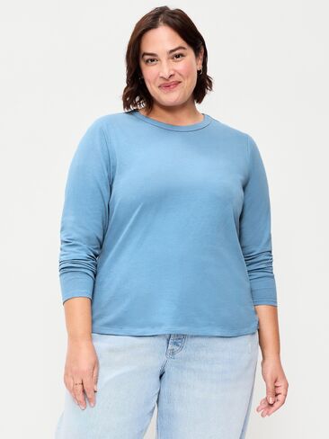 Old Navy EveryWear Long-Sleeve T-Shirt - Naturalist Blue in Kuwait