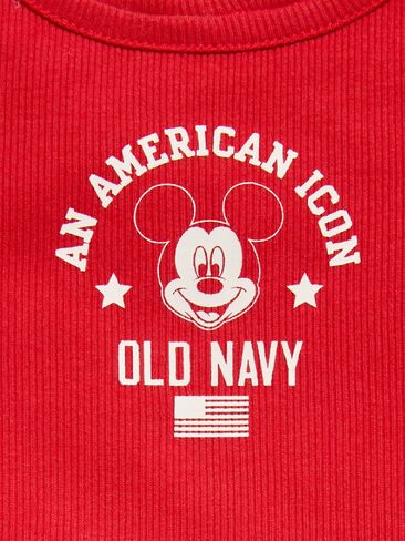 Old Navy Old Navy x Disney Mickey Mouse Ribbed Tank Top for Toddler Girls - Red in Kuwait