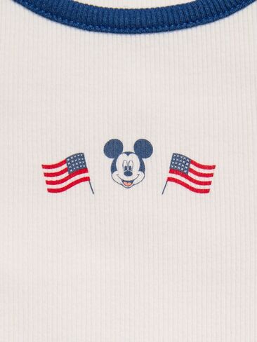 Old Navy Old Navy x Disney Mickey Mouse Ribbed Tank Top for Toddler Girls - Sea Salt in Kuwait