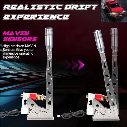 Parking Brake Handbrake Racing Handbrake USB Sim 64bit Load Cell for Rally Adjustable GamesBrakes for Logitech G29/G27/G25/ G920T300 T500 RS PC(Handbrake-a) in Kuwait
