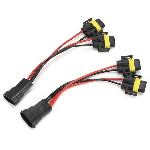 H11 H8 Male to Female Adapter | 2-Way Splitter Wiring Harness for Headlights Fog Lights Projector in Kuwait