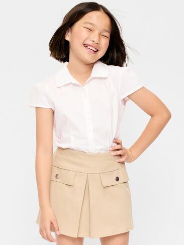 Old Navy School Uniform Short-Sleeve Top for Girls - White Lilies in Kuwait
