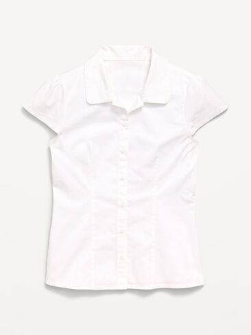 Old Navy School Uniform Short-Sleeve Top for Girls - White Lilies in Kuwait