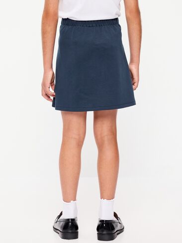 Old Navy School Uniform Ponte-Knit Wrap-Front Skort for Girls - Ink Blue in Kuwait