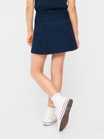 Old Navy School Uniform Front-Pleated Twill Skort for Girls - Ink Blue in Kuwait