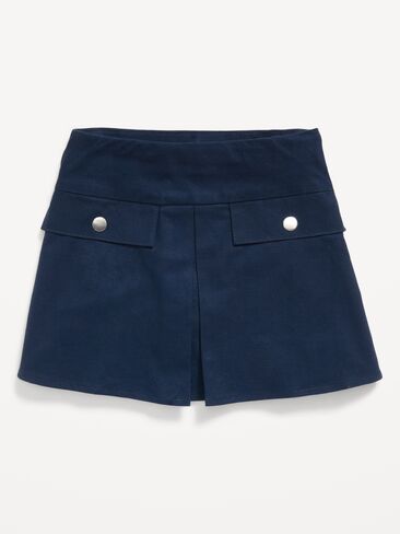 Old Navy School Uniform Front-Pleated Twill Skort for Girls - Ink Blue in Kuwait