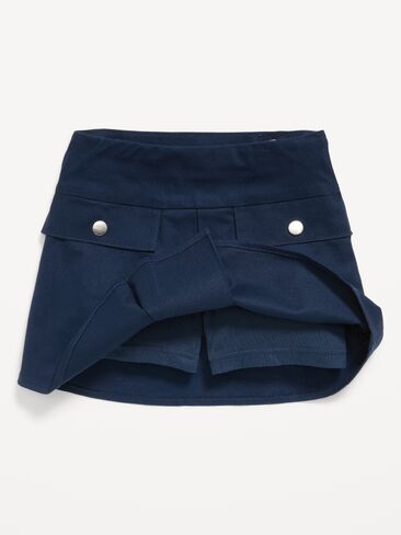 Old Navy School Uniform Front-Pleated Twill Skort for Girls - Ink Blue in Kuwait