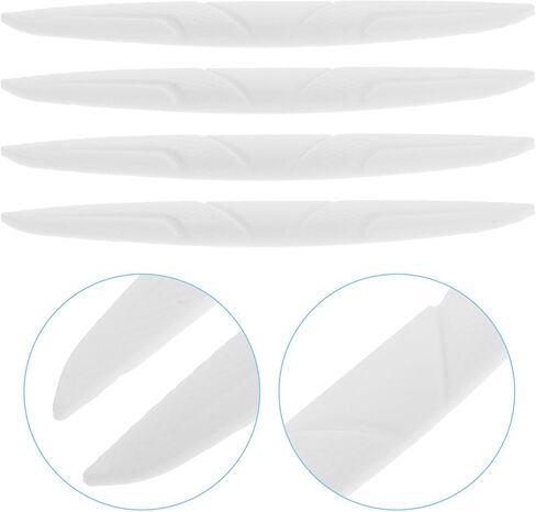 SHERCHPRY 4pcs Car Door Edge Guards and Rearview Mirror Silicone Bumper Protector Strips, White Anti-Scratch Auto Door Side Trim for Universal Vehicle Exterior Protection in Kuwait