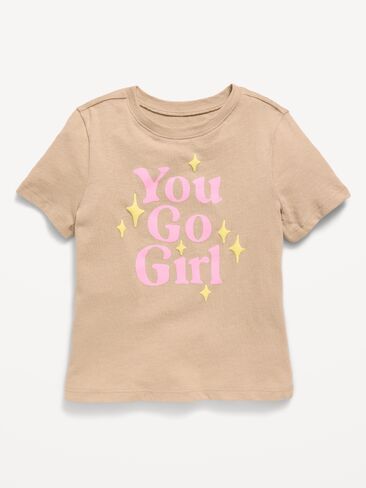 Old Navy Short-Sleeve Graphic T-Shirt for Toddler Girls - You Go Girl in Kuwait