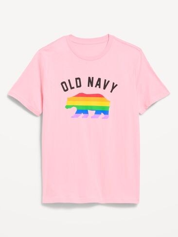 تي شيرت برسومات ذات رقبة دائرية ناعمة مغسولة من Old Navy - بتلات إبرة الراعي in Kuwait