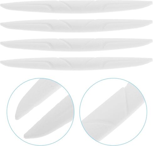 Auto Door Edge Protector Strips 4pcs White Silicone Rubber Anti-Scratch Car Door Bumper Guard with Rearview Mirror Protection for Vehicle Exterior in Kuwait