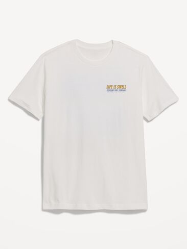 Old Navy Soft-Washed Crew-Neck Graphic T-Shirt - Bright White in Kuwait