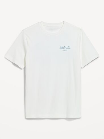 Old Navy Logo Graphic T-Shirt - Sea Salt and Vinegar in Kuwait