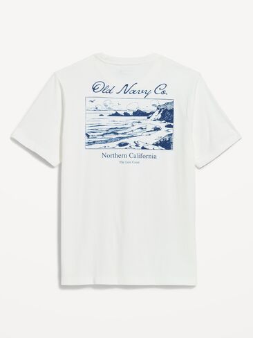 Old Navy Logo Graphic T-Shirt - Sea Salt and Vinegar in Kuwait