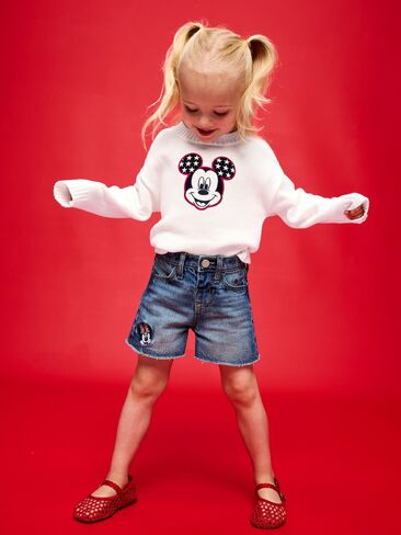 سترة Old Navy Old Navy x Disney Mickey Mouse للفتيات الصغيرات - ملح البحر in Kuwait