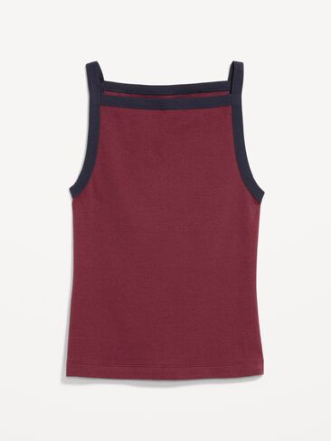 Old Navy Snug Apron-Neck Tank Top - Red Lacquer in Kuwait