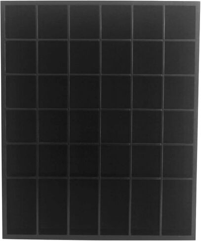 Black Shot Glass Display Case 36 Slots Minifigures Thimble Collection Display Rack Freestanding - No Door (with 1 Row for Tall Shooters) in Kuwait